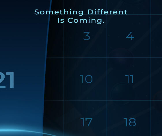 X It Off interface preview Preview of the X It Off productivity app interface showing a futuristic calendar design